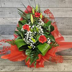 Red Carnation Lily box