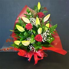 Red Rose Lily Box 