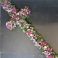 Pink And Purple Mixed Cross