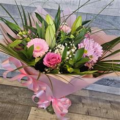 Pretty In Pink Glass Vase