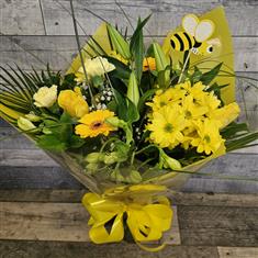 Bumble Bee Glass Vase