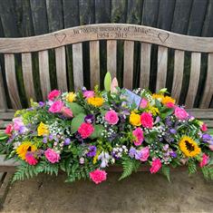 Summer Coloured Coffin Spray 