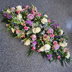 Pink And Lilac Coffin Spray 