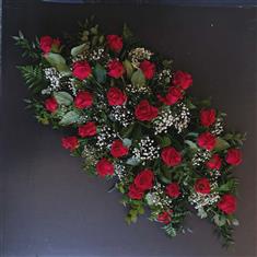Red Rose Coffin Spray