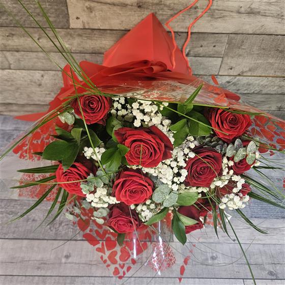 12 Red Rose Gift Bag